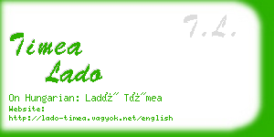 timea lado business card